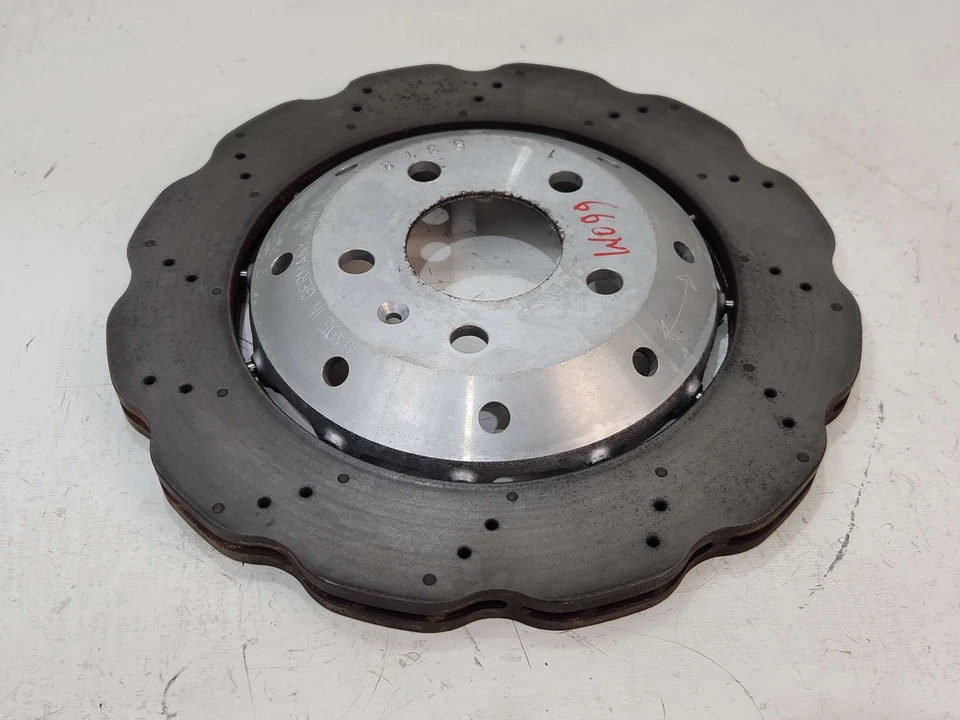 13-15 AUDI RS5 B8 8T DISCO FRENO TRASERO ROTOR PAR RANURADO PERFORADO *NOTA Foto 2 de 4