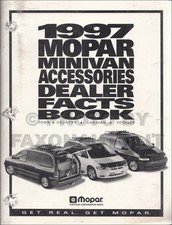1997 Mopar Monospace Accessoires Dealer Facts Livre Caravane Voyager Ville Pays