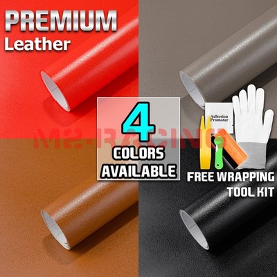 Leather Grain Furniture Cabinet Vinyl Car Vehicle Wrap Sticker Decal Film Sheet
