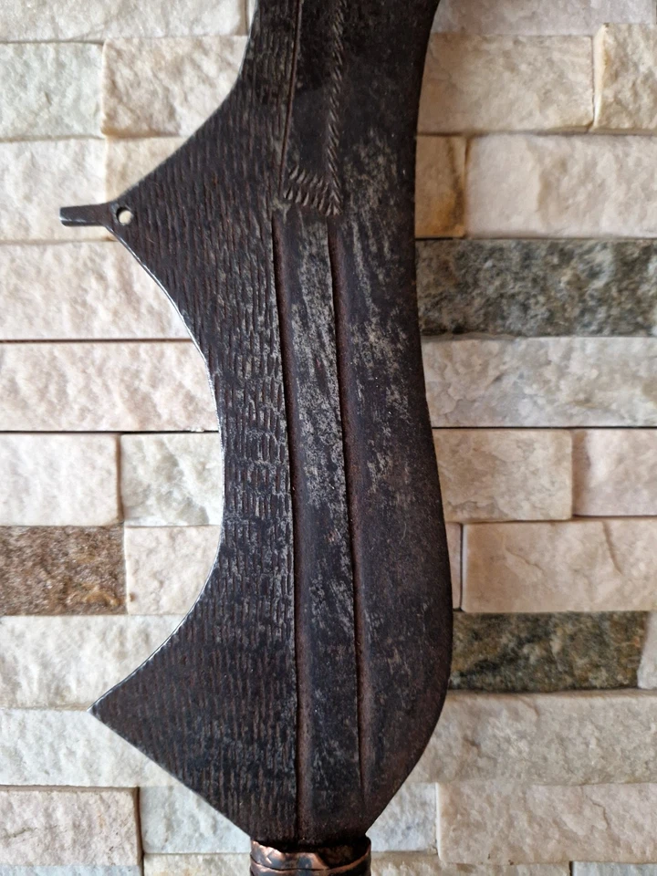 Антикварный 19-20 цент. Конго Ngulu-Ngala казни меч-Kongo Бесплатная доставка! - Изображение 3 из 4