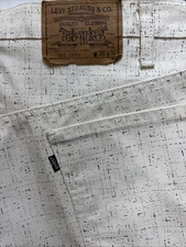 Vintage Levis 505 2891 Jeans Black Tab Hollywood Fleck 38 X 34