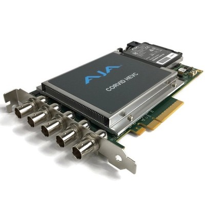 AJA Corvid HEVC 4K 1080P & Multi-Channel HEVC Encoding PCIe Card CRVHEVC-SLOT-R0