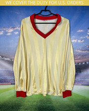 Vintage England Jersey #10 Long Sleeve Football Soccer Shirt 80S Mens Size 42