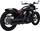 Vance & Hines PCX Twin Slash Dual Slip On Mufflers Black #48323 Indian Scout