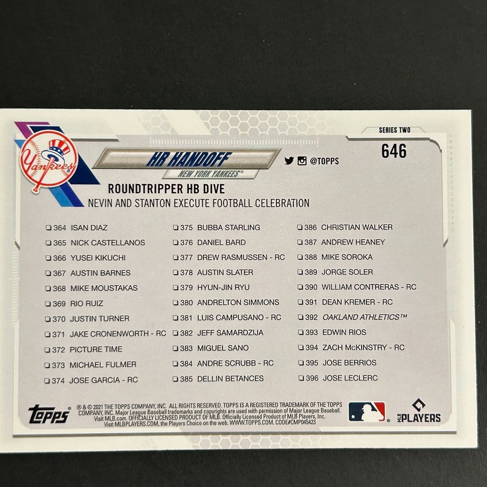 GIANCARLO STANTON Card LOT 6 MINI Kimball Champions Refractor Yankees ...