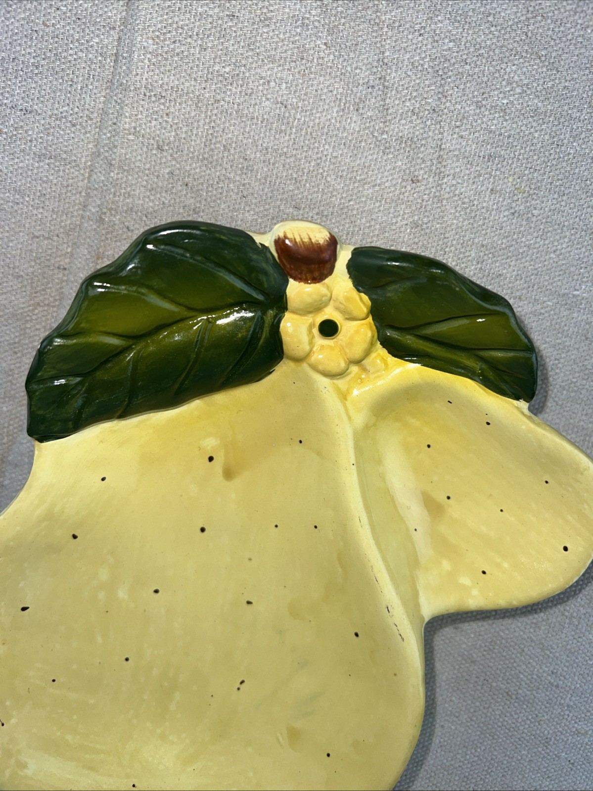 Pear Ceramic Soap Dish Spoon Rest Or Trinket Dish 