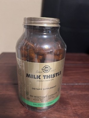 Solgar FP Milk Thistle 250 Vegetable Capsules Exp 8/26