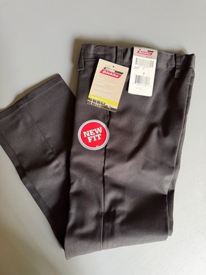 Dickies Boys Extra Pocket Pants Slim Fit Size 7 Black Adjustable Waistband