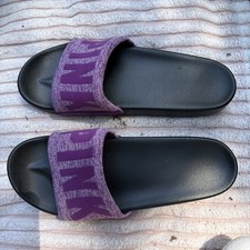 Victoria's Secret PINK Women's Purple Slip On Slipper Slides Large Size 8/9
