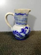 Vintage Betschdorf Salt Glazed Pitcher/ Jug 5.25" with Handle Signed