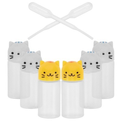  2 Sets Saucenflaschen Cartoon Design Sojasauce Behälter Plastik kleine