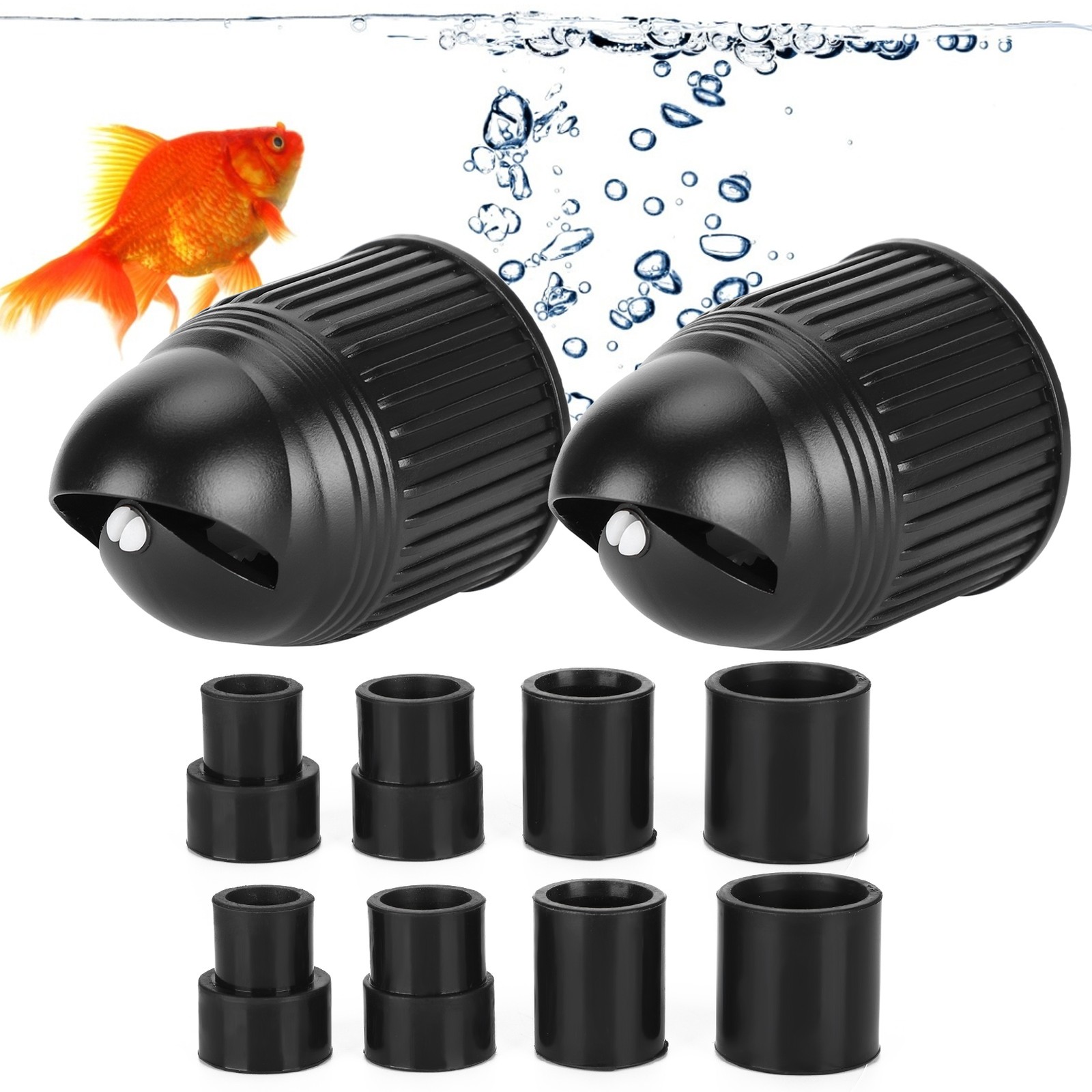 2Pcs Aquarium Wavemaker Pump 360-degree Rotation Promotes Water Circulation For