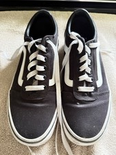 Vans Ward Low Top Skate Sneaker Women's Black Canvas Lace-Up Walking - 7.5