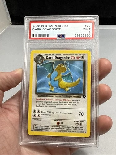 Dark Dragonite 22/82 Team Rocket Regular Unlimited PSA 9