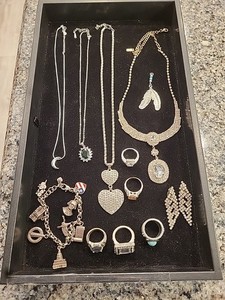 Miscellaneous  Silver Tone Jewelry Lot