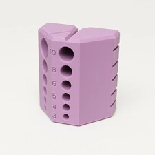 45- 90 Angle Drill Bit Guide Block –Precision Hole Size Template for 3–10mm Bits