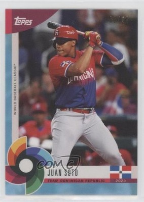 2023 Topps World Baseball Classic Global Stars Aqua Blue /99 Juan Soto #1 03wr