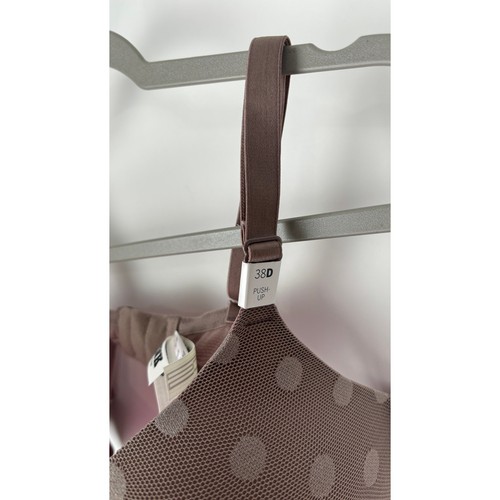 Pink Victorias Secret Wear Everywhere Push Up Bra Womens Size 38D Iced Coffee - Picture 3 of 8