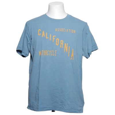 Gap, T-shirt, Größe: XL, Blau, Baumwolle/Polyester, Print, Herren #f8Q