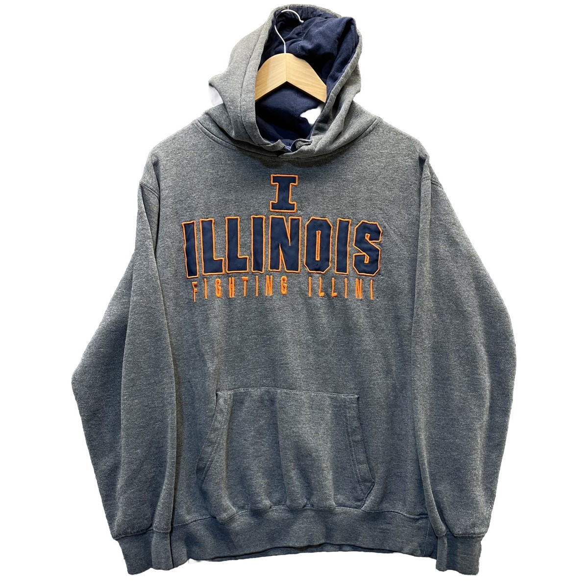 Illinois Fighting Illini Hoodie Sweatshirt Medium College Sweater