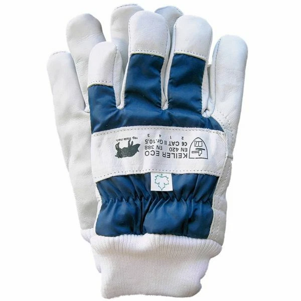 Keiler "WINTER ECO BLUE" Forst Handschuhe Arbeitshandschuh gefüttert Waldarbeit