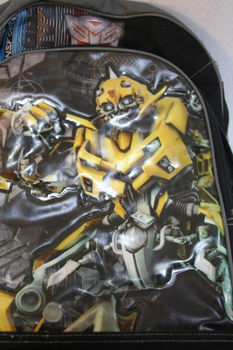 Transformers Bumblebee Black Yellow Red 2005 3D Backpack School Bag Kids Boy VTG - Picture 3 of 6