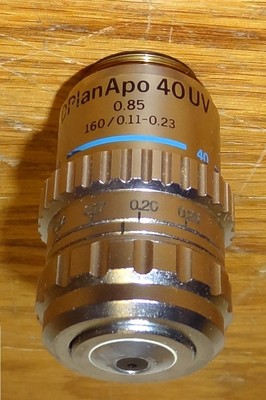 Olympus D Plan APO 40X UV Microscope Objective160mm TL