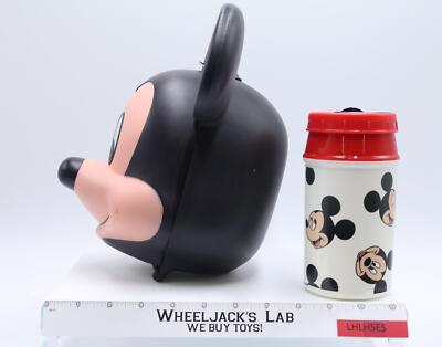 Mickey Mouse Head Lunch Kit W/ Thermos Disney Aladdin Ind. NEW | eBay