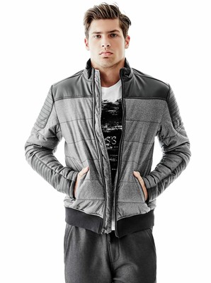 guess grey jacket