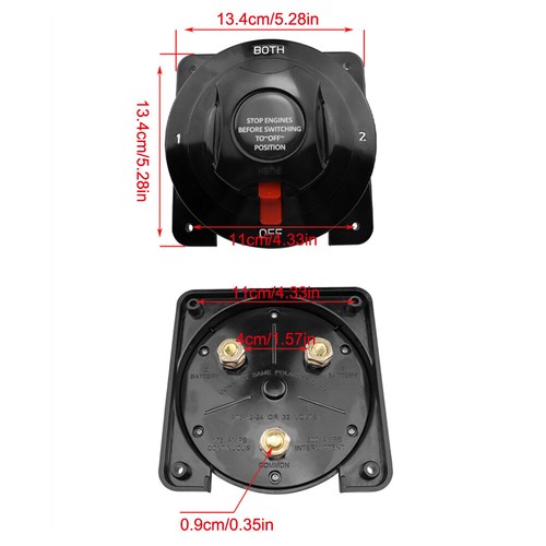 Marine Dual Battery Switch Boat Isolator Selector RV/Caravan/Yacht Heavy Duty AU - Picture 2 of 14