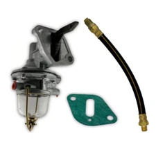 1939-1948 Plymouth Engine Fuel Pump & Flexible Fuel Line Male Hose Kit.