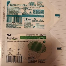 Tegaderm Transparent Film Dressing Frame Style 2-3/8" x 2-3/4", 20 pack 3M 1624W