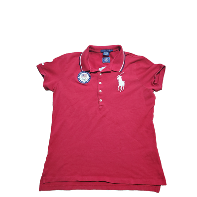 Ralph Lauren Team USA Olympic Polo L Women Red London Opening 