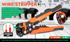 Adjusting Self Insulation Wire Stripper Cutter Crimper Cable Stripping Tools 8"