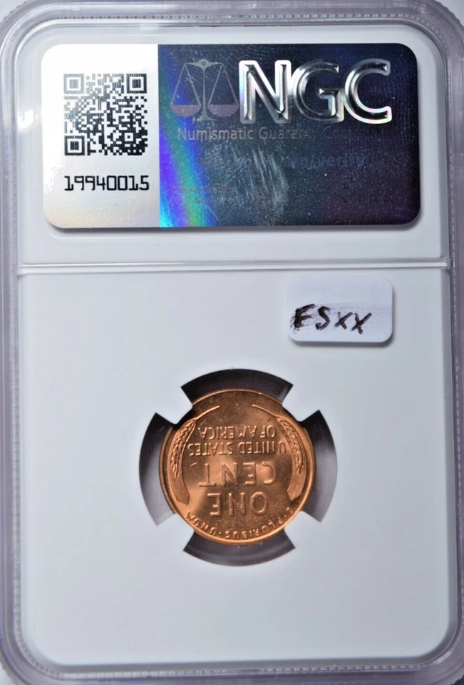 1946 LINCOLN CENT ~ BRIGHT RED GEM BU UNCIRCULATED NGC MS66 RD! - Image 2 of 2