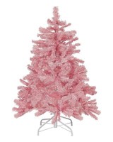 KüNstlicher Weihnachtsbaum Mit StäNder 120 Cm Rosa Farnham