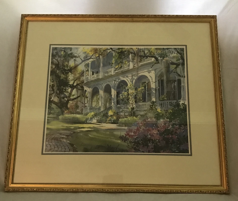 LITOGRAFÍA FIRMADA A MANO VIRGINIA FOUCHE BOLTON "NÚMERO DOS ENCUENTRO CALLE" Foto 2 de 4