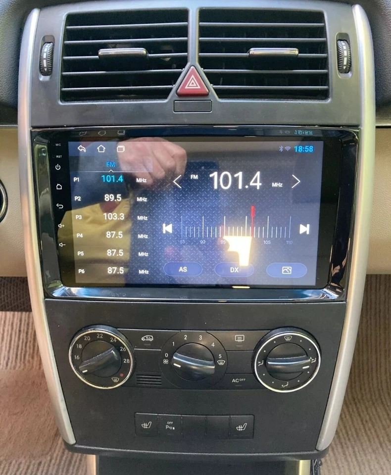 RADIO 2 DIN PER MERCEDES CLASSE A W169 B W245 BLUETOOTH ANDROID GPS RDS WI-FI - Immagine 4 di 4