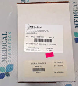 Ohio Medical 6700-1303-900 - PRESET AIR REGULATOR, YOKE X DISS, 50 PSI, AIR