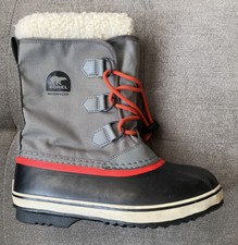 Sorel Yoot Pac Nylon Quarry Winter Boots Sail Red Size 5