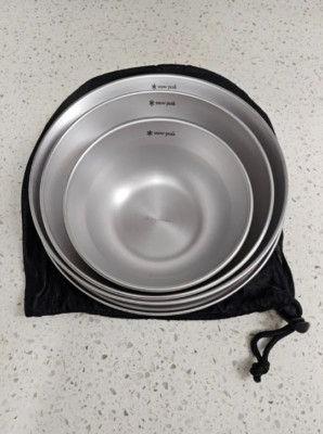 [Snow Peak] Tableware Set L / TW-021K / 4 types / Stainless steel / Express
