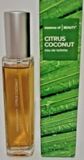 Essence of Beauty  Citrus Coconut Eau De Toilette Spray 1.7 oz Box w/ Minor Wear