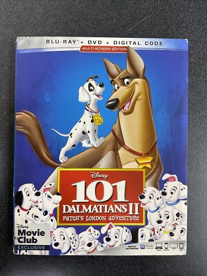 101 Dalmatians 2: Patch's London Adventure Blu-ray + DVDw Slipcover