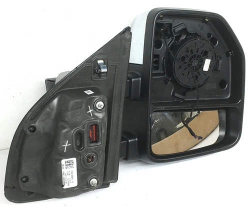 OEM Right Passenger Side Exterior Mirror For Ford F150 Black Textured Chrome Cap