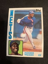 1984 Topps Baseball Card #465 Mookie Wilson New York Mets Nm+ Free Shipping!