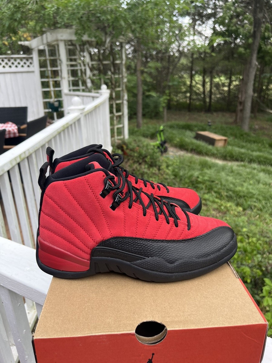Air Jordan Retro 12 Reverse Flu Game DS Size 7.5 Varsity Red Black