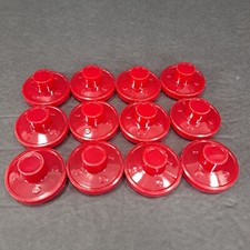 Topple Board Game 1985 Replacement Parts 12 Red Playing Pieces Pressman