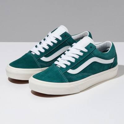 vans pig suede green