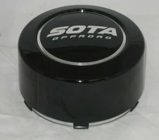 SOTA OFFROAD GLOSS BLACK TALL 8 LUG WHEEL RIM CENTER CAP 1291S11 S1612-03 1291