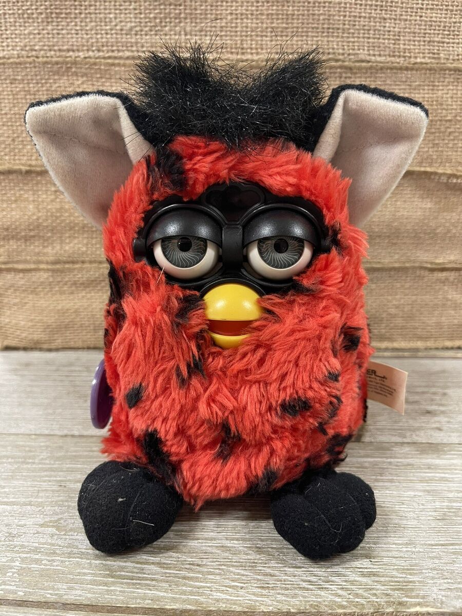 Vintage 1999 Tiger Electronics Red/Black Spot Furby Missing Vintage 1999 Tiger Electronics Red/Black Spot Furby Missing